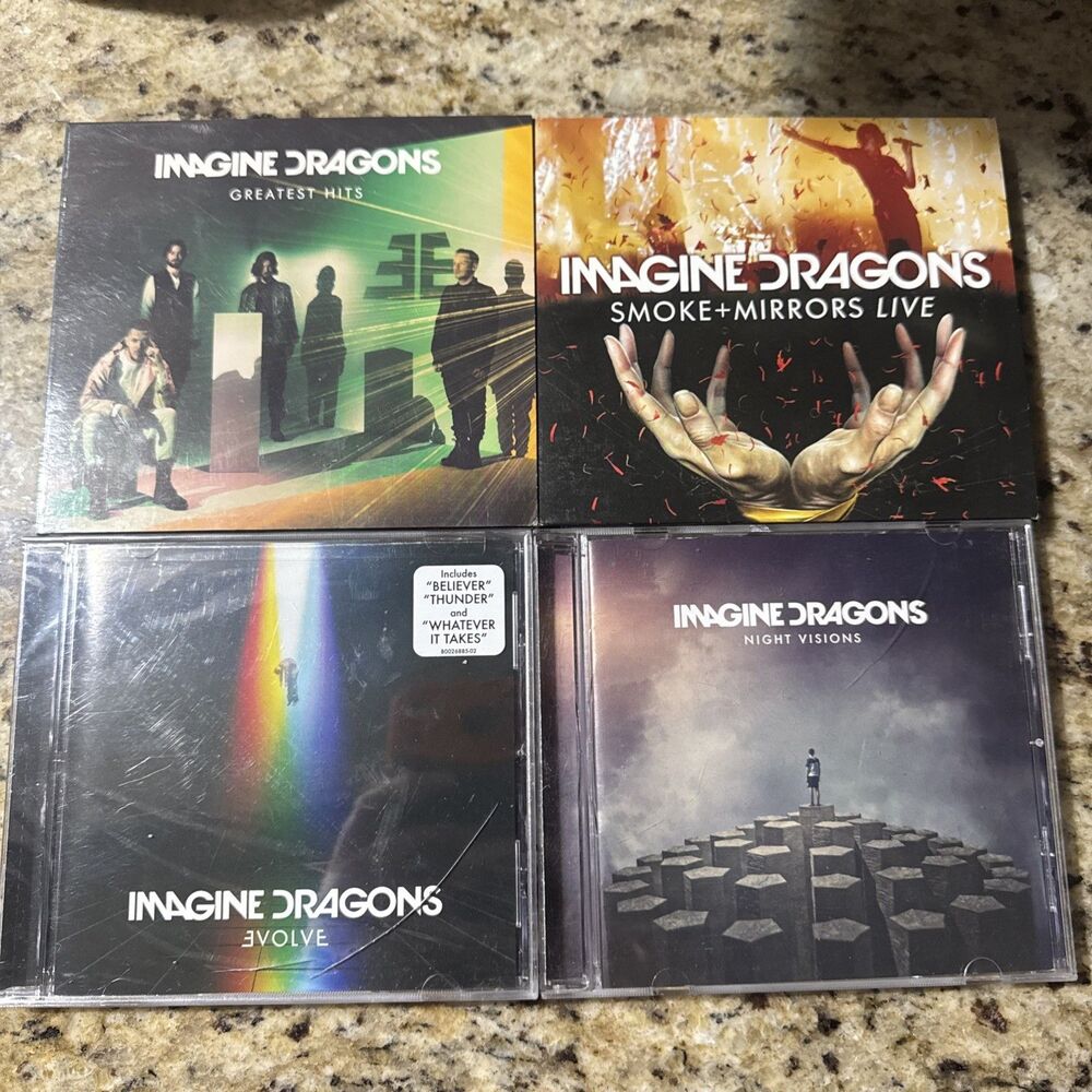 Imagine Dragons 4 CDs Evolve NEW Night Visions Smoke Mirrors Live Greatest Hits